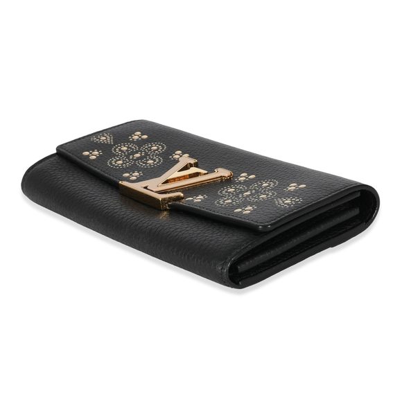 Louis Vuitton Black Leather Capucines Wallet - Picture 7 of 7